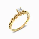 Anemone-Natural-Diamond-Promise-Ring-Yellow-Gold-Side-View