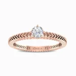 Blazing-Star-Natural-Diamond-Promise-Ring-Rose-Gold-Front-View