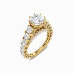 Circlet-of-Glory-Natural-Diamond-Engagement-Ring-Yellow-Gold-Side-View
