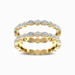 Diamond-Enhancer-Guard-Natural-Diamond-Wrap-Rings-Yellow-Gold-Front-View