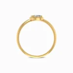 Elegant-Double-Pear-Solitaire-Natural-Diamond-Ring-Yellow-Gold-Basket-View