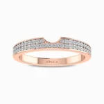 Eternity-Gap-Round-Natural-Diamonds-Wedding- Band-Rose-Gold-Front-view