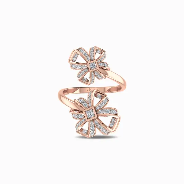 Eucharis-Natural-Diamond-Cocktail-Ring-Rose-Gold-Front-View Eucharis-Natural-Diamond-Cocktail-Ring-Rose-Gold-Front-View
