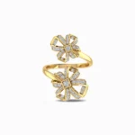 Eucharis-Natural-Diamond-Cocktail-Ring-Yellow-Gold-Front-View