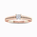 Natural-Damond-Scilla-Promise-Ring-Rose-Gold-Front-View