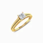 Natural-Damond-Scilla-Promise-Ring-Yellow-Gold-Side-View