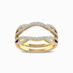 Natural-Diamond-Twist-Guard-Wrap-Ring-Yellow-Gold-Front-View