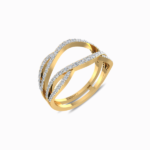Natural-Diamond-Twist-Guard-Wrap-Ring-Yellow-Gold-Side-View