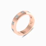 Royal-Brilliance-Men’s-Princess-Cut-Diamond-Band-Rose-Gold-Side-View