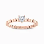 Sylvia Heart Natural Diamond Ring