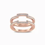 Two-Band Natural Diamond Wrap Ring