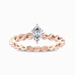 Vinca Natural Diamond Promise Ring