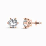 Classic Solitaire Stud Earrings