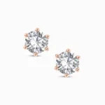 Classic Solitaire Stud Earrings
