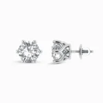 Classic Solitaire Stud Earrings