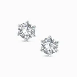 Classic Solitaire Stud Earrings