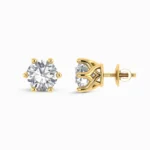 Classic Solitaire Stud Earrings