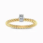 Xyris-Promise-Ring-Yellow-Gold-Front-View