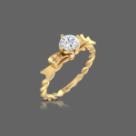 celesia-promise-ring-yellow-gold-top-view