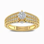 0.7-Carat-Flamboyant-Love-Lab-Grown-Diamond-Ring-Yellow-Gold-Front-View