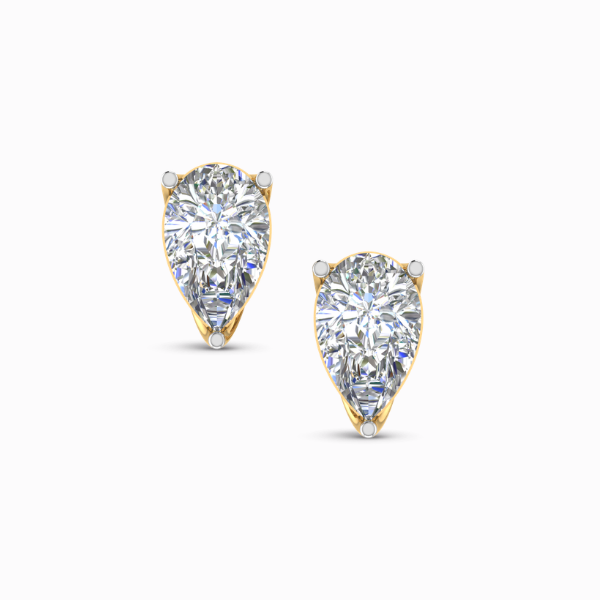 0.75 Carat Pear Solitaire Lab Diamond Stud Earrings 0.75 Carat Pear Solitaire Lab Diamond Stud Earrings