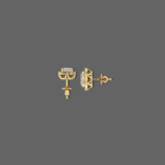 Grace 0.75 Ct Oval Halo Lab Diamond Stud Earrings