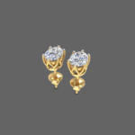 0.75 Ct Lab-Grown Oval Diamond Solitaire Stud Earrings