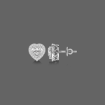 1.2ct Heart Halo Cut Lab-Grown Diamond Studs