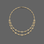 Luxury Flower Statement Diamond Necklace