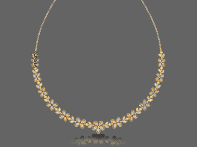 Feora Flower Diamond Necklace