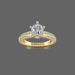 Pellucid Clover Engagement Ring
