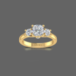 Opulent Mirage Three Stone Ring
