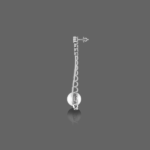 Aurora Veil Pearl Drop Long Earrings