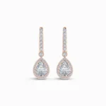 1.50 Carat Lab Grown Diamond Pear Cut Earrings