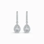 1.50 Carat Lab Grown Diamond Pear Cut Earrings