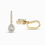 1.50 Carat Lab Grown Diamond Pear Cut Earrings