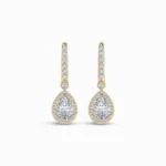 1.50 Carat Lab Grown Diamond Pear Cut Earrings