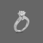 Pellucid Clover Engagement Ring