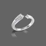 Forevermark Two Tone Open Cuff Diamond Band