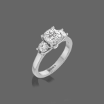 Opulent Mirage Three Stone Ring