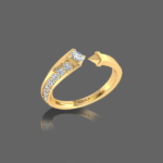 Forevermark Two Tone Open Cuff Diamond Band