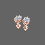 0.75 Ct Lab-Grown Oval Diamond Solitaire Stud Earrings