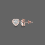 1.2ct Heart Halo Cut Lab-Grown Diamond Studs