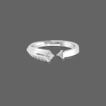 Forevermark Two Tone Open Cuff Diamond Band