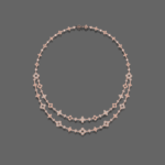 Luxury Flower Statement Diamond Necklace
