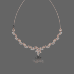 Chic Leaf Diamond Necklace