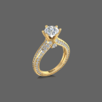 Pellucid Clover Engagement Ring