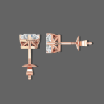 0.75 ct Heart Lab Diamond Stud Earrings