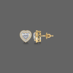 1.2ct Heart Halo Cut Lab-Grown Diamond Studs