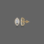 Classic 1ct Marquise Halo Lab Diamond Earrings